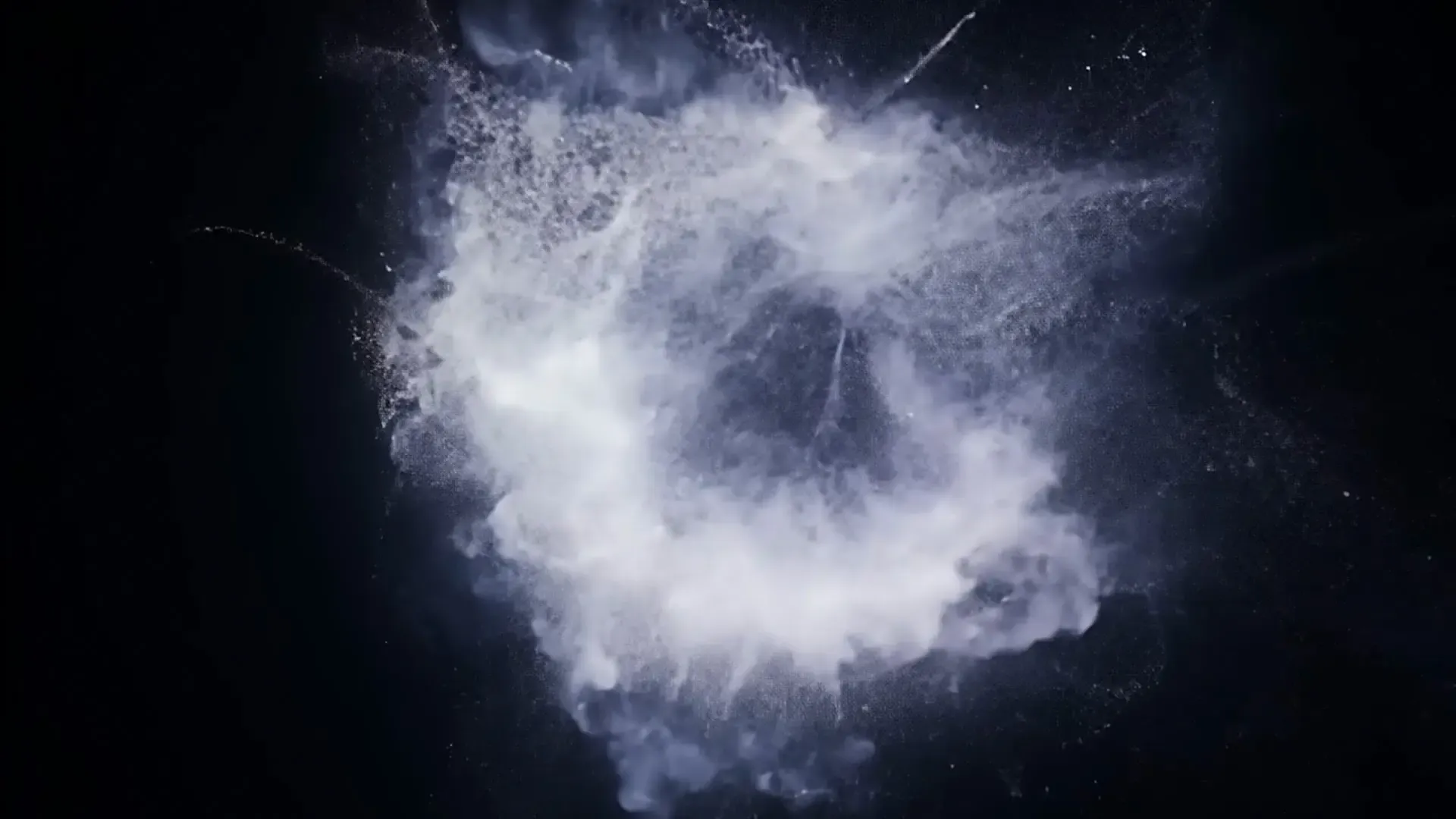 Powerful Smoke Explosion for Sci-Fi Logo Animation